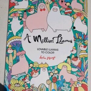 [LULU MAYO] A Million Llamas - Lovable Llamas to Color  - Paperback, free ship