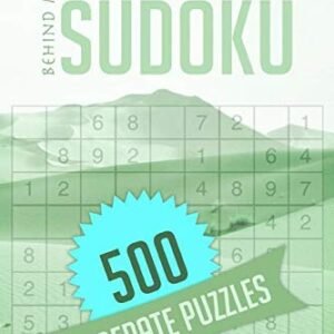 CRAZY BOOK OF SUDOKU, 500 MODERATE PUZZLES - LARGE PRINT By Behind Mind **NEW**