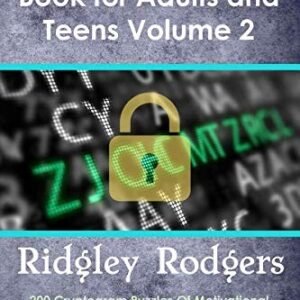 CRYPTOGRAM PUZZLE BOOK FOR ADULTS AND TEENS VOLUME 2: 200 By Ridgley Rodgers NEW