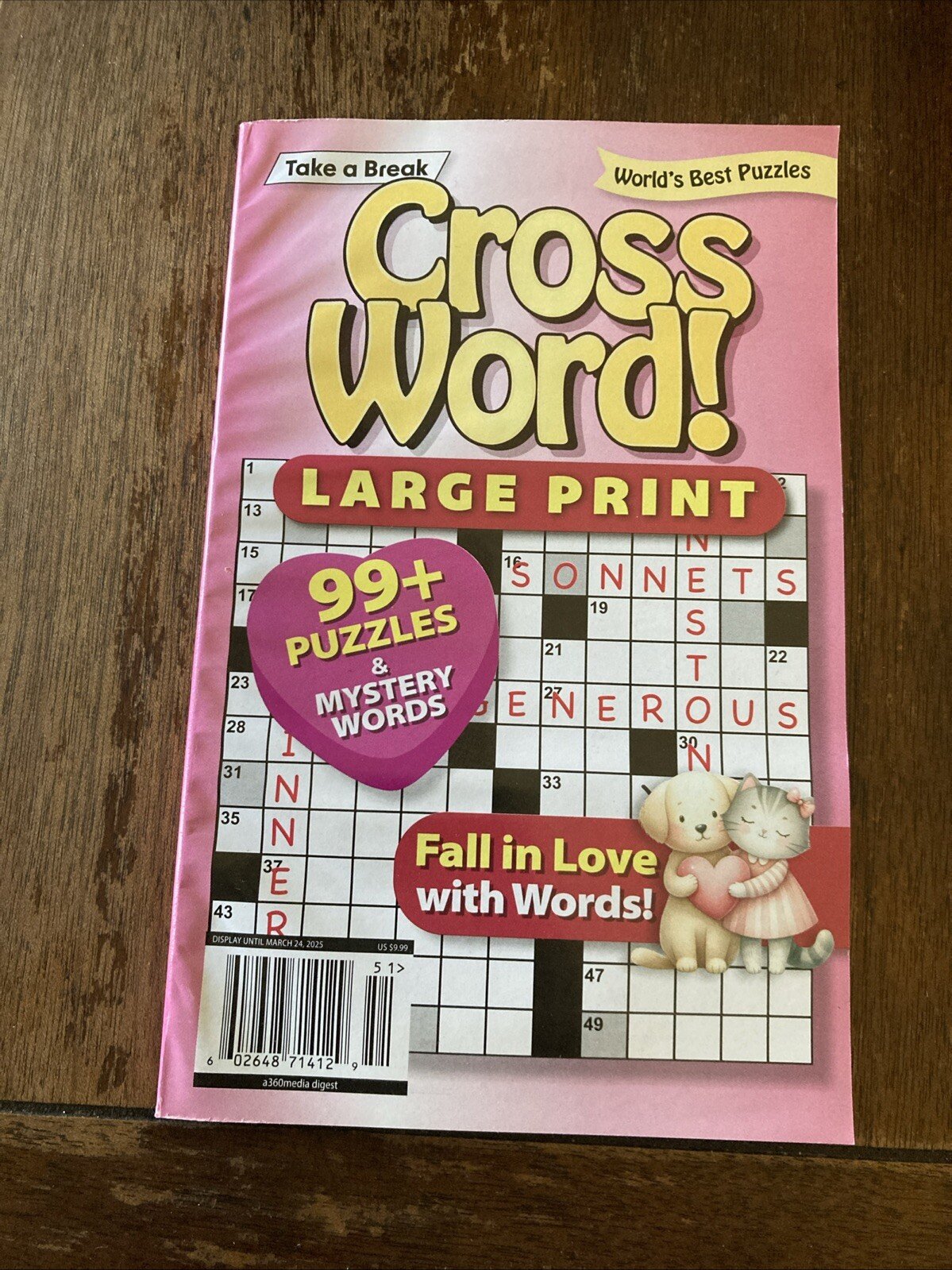 Take A Break Crossword Puzzles March 2025 Large Print