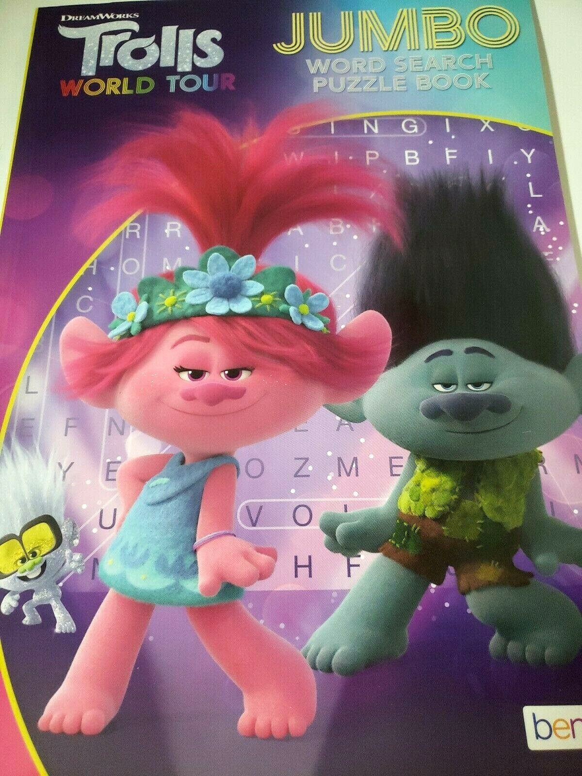 puzzle Tour Activity Book Trolls Word search