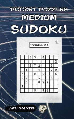 POCKET PUZZLES – MEDIUM SUDOKU (LARGE PRINT) By Aenigmatis **BRAND NEW**