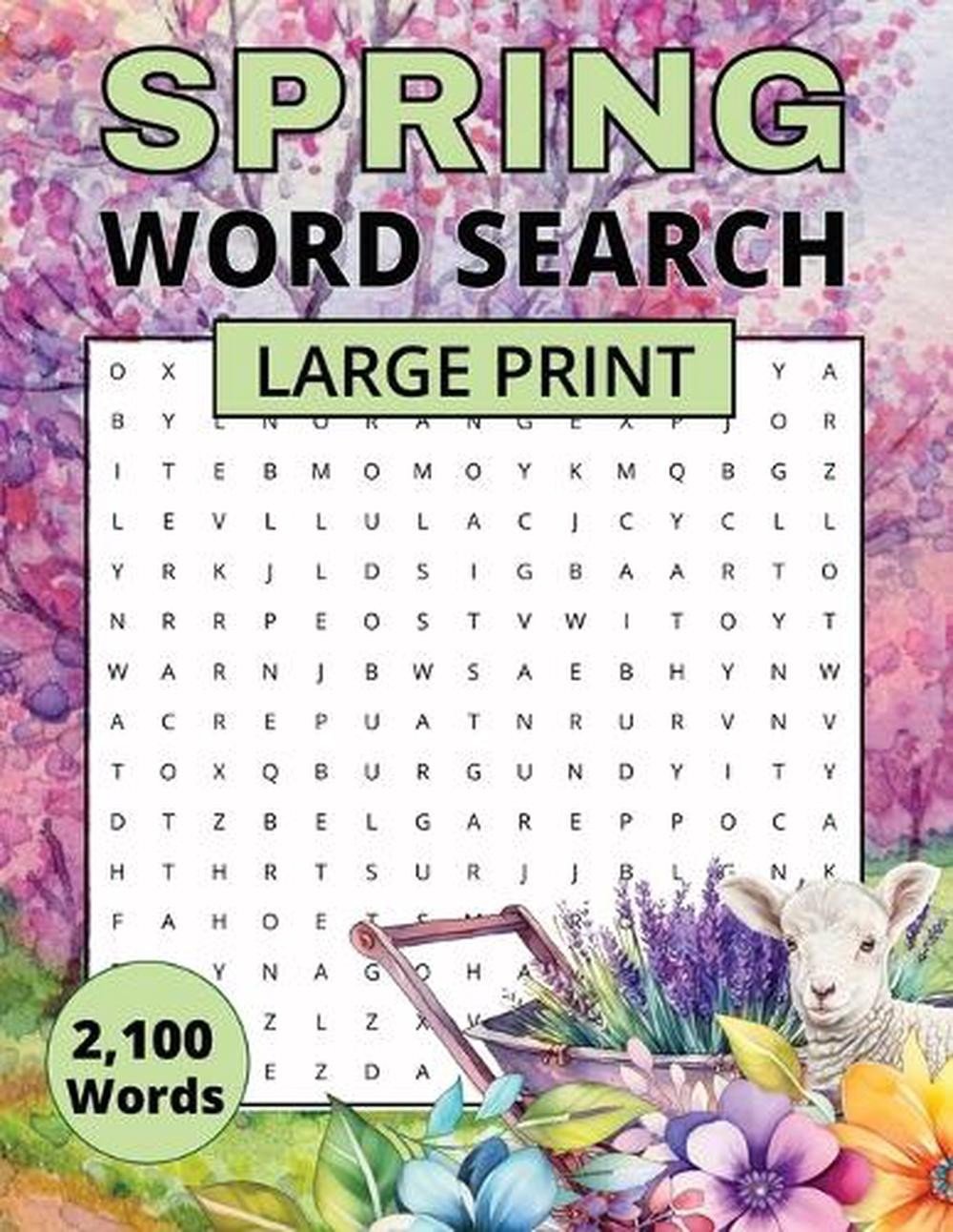 Spring Word Search by Hearthside Press Paperback Book