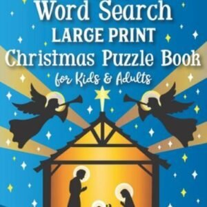 Bible Word Search Large Print Christmas Puzzl for Kids and Adults by Nyx Spec...