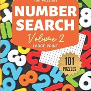 FUN PUZZLERS NUMBER SEARCH: 101 PUZZLES VOLUME 2: 8.5" X **BRAND NEW**