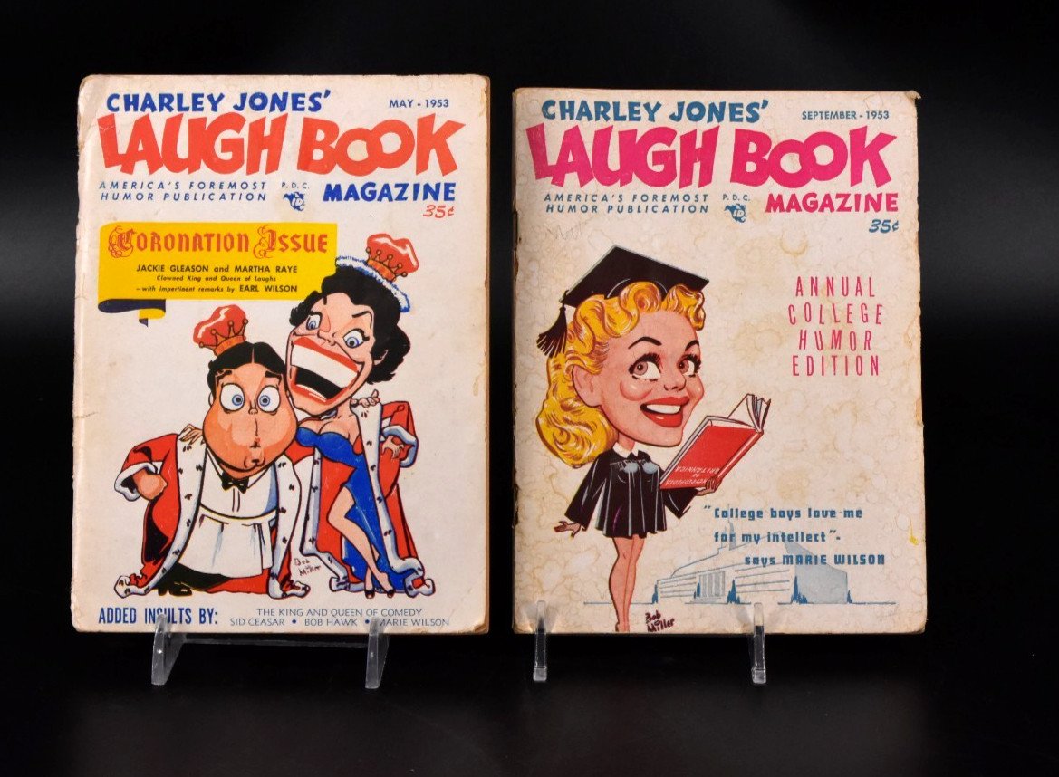 Charley Jones’ Laugh Book (2) VTG 1953 Humor Jokes Stories Cartoons Coronation
