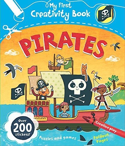 PIRATES: CREATIVE PLAY, FOLD-OUT PAGES, PUZZLES AND GAMES, By Anna Brett **NEW**