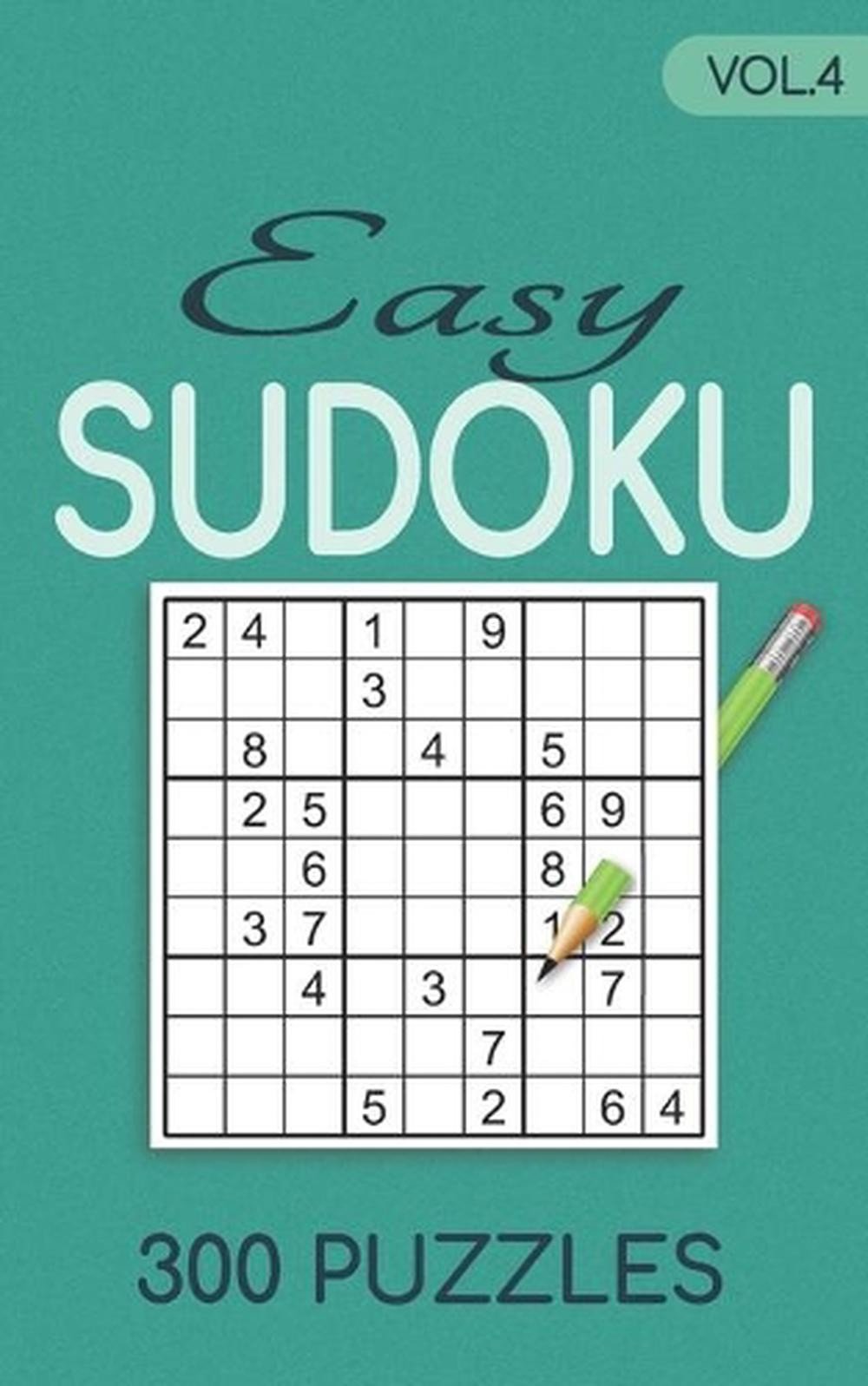 Easy Sudoku 300 Puzzles Vol.4: Sudoku for adults easy book by Jeff Cherry Paperb