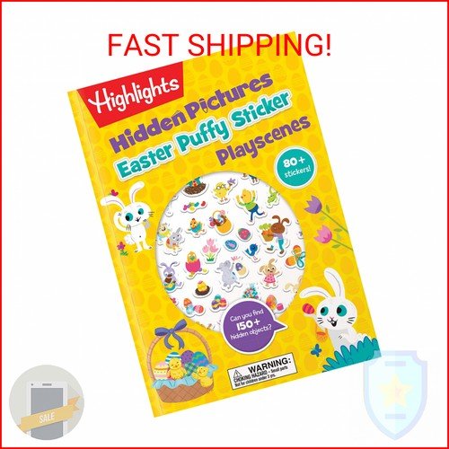 Easter Hidden Pictures Puffy Sticker Playscenes: Easter-Themed Puzzles and Puffy