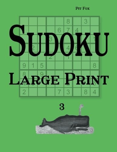 SUDOKU LARGE PRINT 3 By Pit Fox **BRAND NEW**
