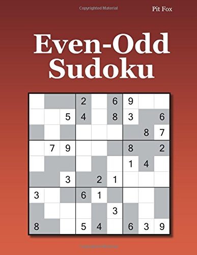 EVEN-ODD SUDOKU By Pit Fox **BRAND NEW**