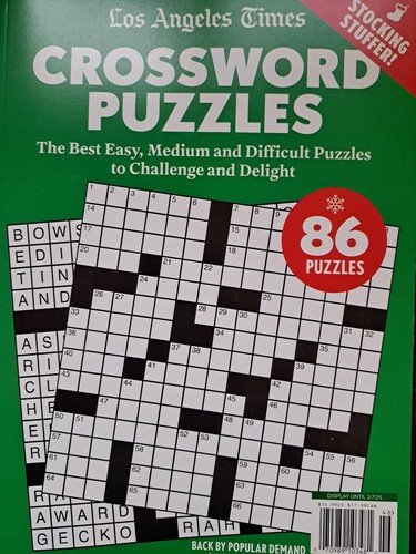 Crossword Puzzles- Los Angeles Times Magazine- BRAND NEW