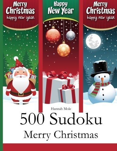 500 SUDOKU MERRY CHRISTMAS By Hannah Mole **BRAND NEW**