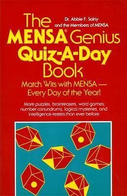 The Mensa Genius Quiz-a-day Book – 9780201135497, Abbie F Salny, paperback