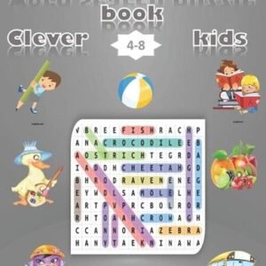 word search puzzle book clever kids: Word Searches Workbook for kids .4-8 ages S
