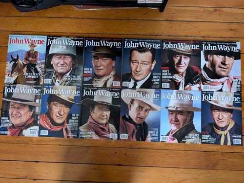 John Wayne Official Collector’s Edition Magazines Puzzle Books American Cowboy