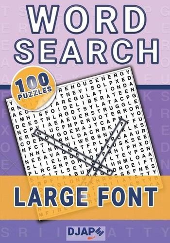 Word Search: 100 puzzles in large font! by Djape (English) Paperback Book
