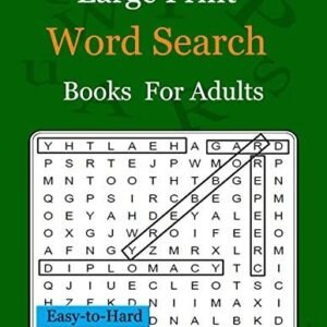 LARGE PRINT WORD SEARCH BOOKS FOR ADULTS: EASY-TO-SEE FULL By Jitrada NEW