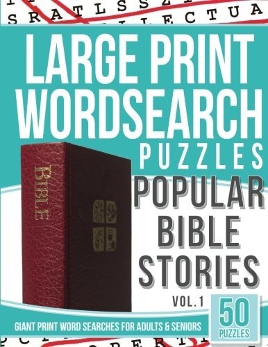 LARGE PRINT WORDSEARCHES PUZZLES POPULAR BIBLE STORIES: By Bible Word Search NEW