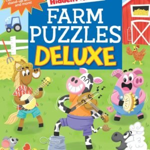 Farm Puzzles Deluxe: Farm Puzzle Book for Kids Featuring Cows, Chickens & More,