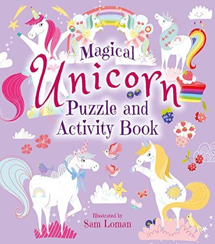 THE MAGICAL UNICORN PUZZLE AND ACTIVITY BOOK By Sam Loman & Sam Loman EXCELLENT