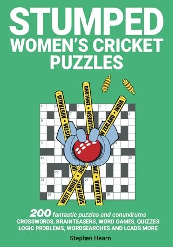 STUMPED Women’s Cricket Puzzles by Hearn, Stephen Book The Fast Free Shipping
