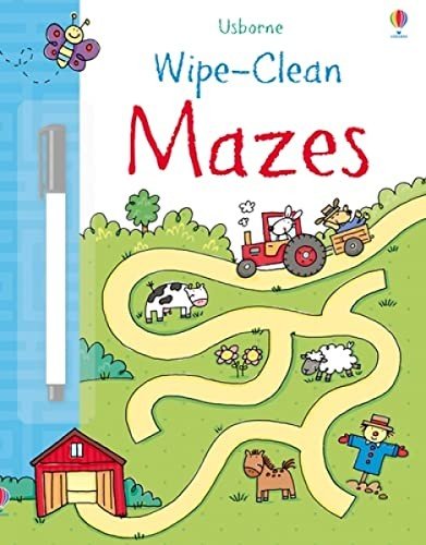 Wipe-Clean Mazes (Usborne Wipe Clean Books) by Jessica Greenwell Book The Fast