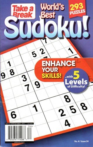 WORLD’S BEST SUDOKU! Magazine October 2023 293 Puzzles 5 Levels of Difficulty