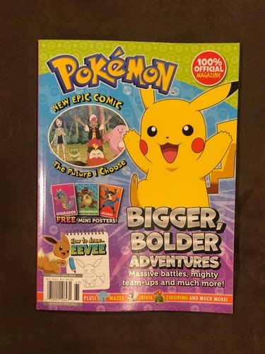 OFFICIAL POKEMON MAGAZINE 2026 BIGGER BOLDER ADVENTURES puzzles pokémon game