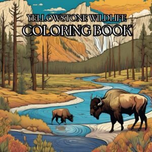Yellowstone Wildlife: Adult Coloring Book for Nature Enthusiasts and Stress Reli