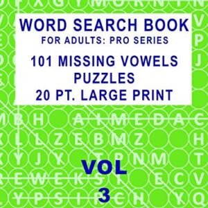 WORD SEARCH BOOK FOR ADULTS: PRO SERIES, 101 MISSING By Mark English *BRAND NEW*