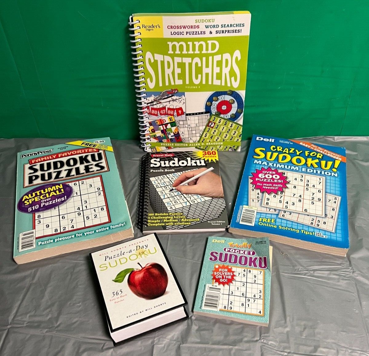 Sudoku lbook lot & Spiral bound Reader s Digest Mind Stretchers