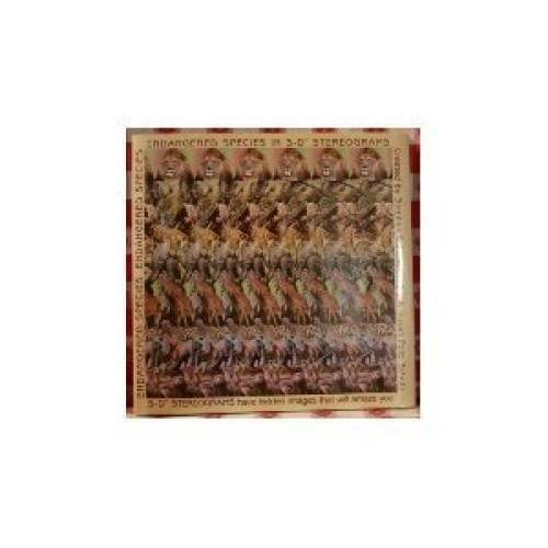 Endangered Species in 5-D Stereograms – Hardcover By Schutz, Stephen – GOOD