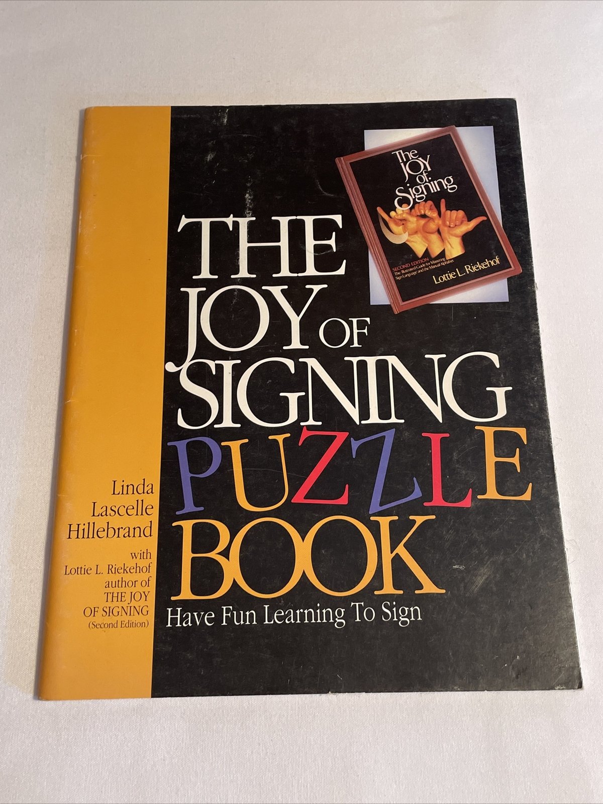 1998 The Joy of Signing PUZZLE BOOK Learn Sign Language (MH235)