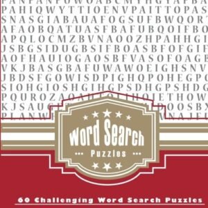 WORD SEARCH PUZZLES: 60 CHALLENGING WORD SEARCH PUZZLES By Word Search Books NEW