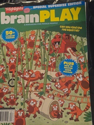 Highlights Special Supersize Edition BRAIN PLAY 50+ Puzzles Activity Book NEW