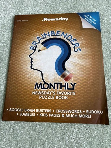 Brainbenders Monthly Newsday Favorite Puzzle Book September 2018