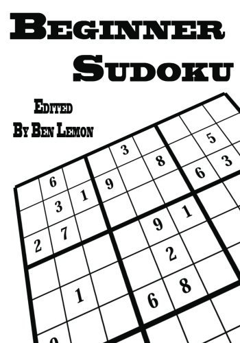 BEGINNER SUDOKU By Ben Lemon **BRAND NEW**