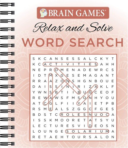 Brain Games – Relax and Solve: Word Search (Coral)