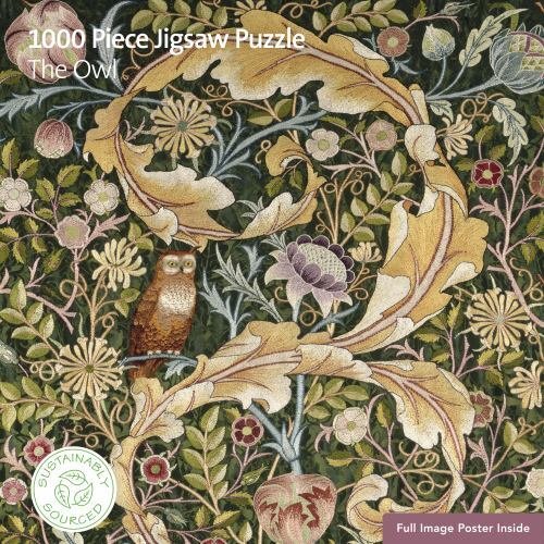 Adult Sustainable Jigsaw Puzzle V&A: The Owl: 1000-pieces. Ethical, Sustainable,