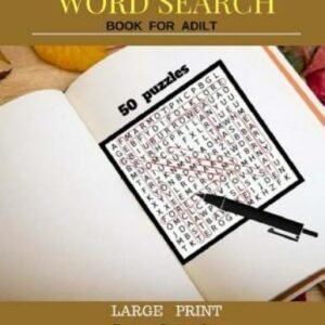Word Search Books for Adult Large Print : Fun Game 50 Puzzles Find and Circle...