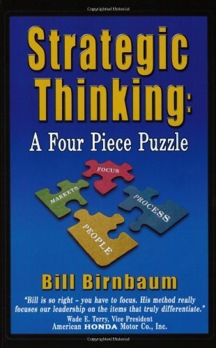 STRATEGIC THINKING: A FOUR PIECE PUZZLE By Bill Birnbaum **Mint Condition**