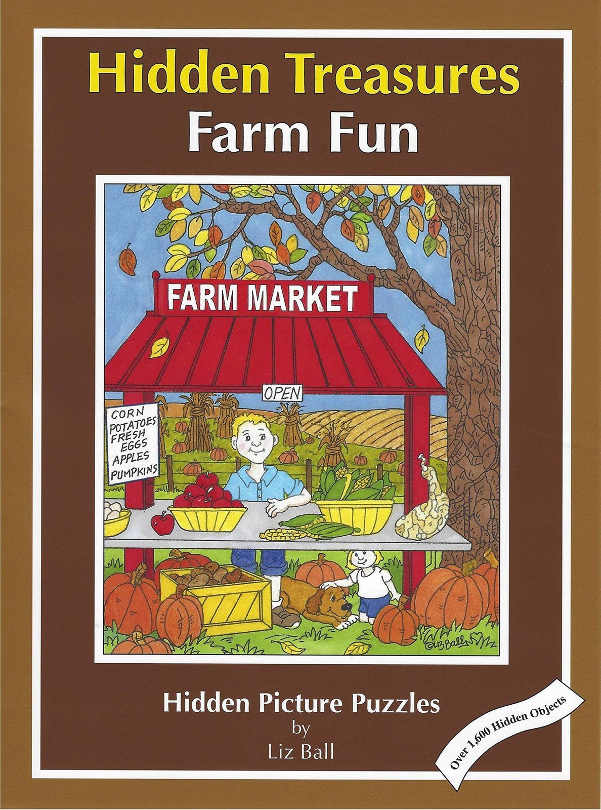 Farm Fun: Hidden Treasures; Hidden Picture Puzzles – paperback Ball, Liz