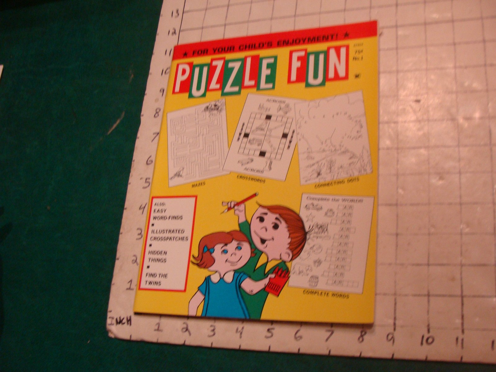 Unused High Grade: PUZZLE FUN vol. 1 no. 1; aug. 1974 for your childs enjoyment