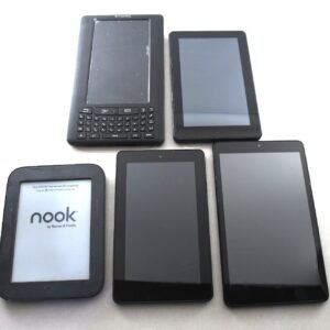 Lot of 5 Tablets Kindle Nook Amazon Fire iTOMIC . FOR PART