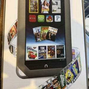 Barnes & Noble Nook Tablet 8GB Wi-Fi 7" BNTV250A Silver Open Box Bundle W/Case