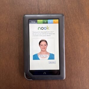 BARNES & NOBLE NOOK COLOR 7” 8GB Tablet Reader BNRV200 / BLK / Reset C
