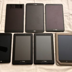 Lot of 7 Tablets for Parts or Repair - Verizon, LG, Nook