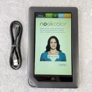 Barnes & Noble Nook Color BNRV200 7” eReader Tablet Reset WiFi USB Cable Bundle