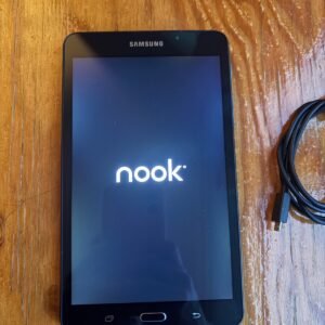 Nook Samsung Galaxy A6 Tablet Model SM-T280 Android 7" Black Wifi Bluetooth 8GB
